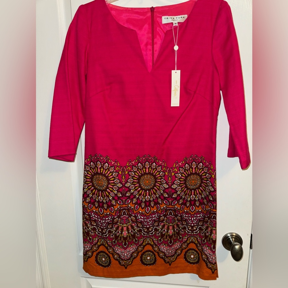 NWT Trina Turk Palm Springs Vibes Art Deco Dress Size 6
